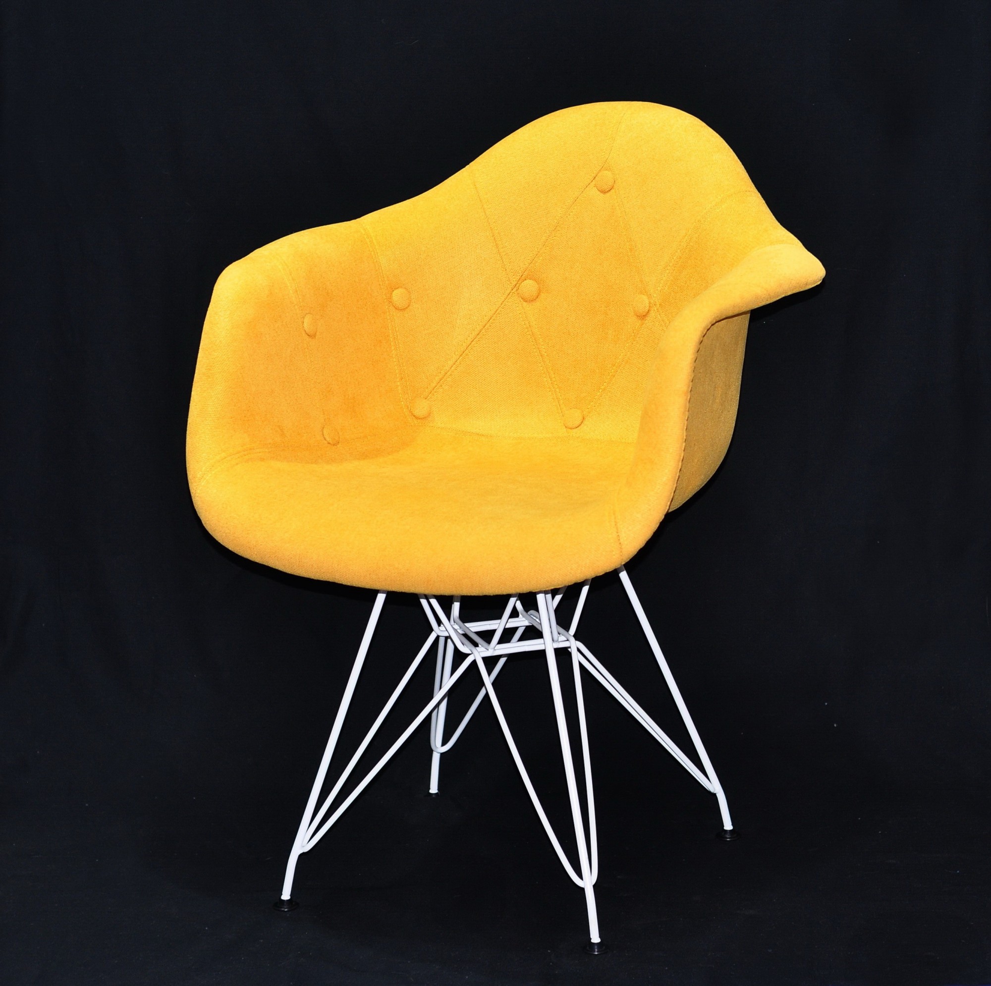 

Стул обеденный Onder Mebli LEON SOFT WOOL ЖЕЛТЫЙ W-4 WT - ML