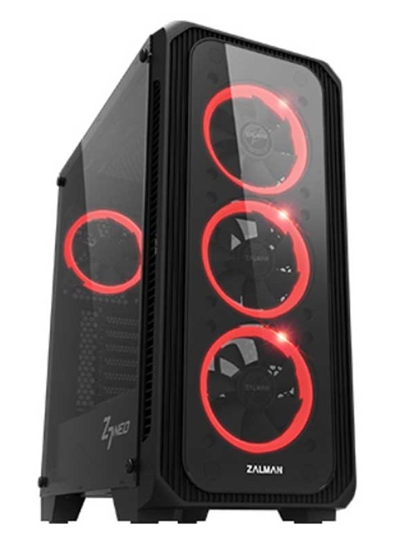 

Корпус Zalman Z7 NEO, MidT, 2xUSB2.0,1xUSB3.0, 4x120мм RGB, стекло(боковая-передняя панели),безБП,черный (Z7NEO)
