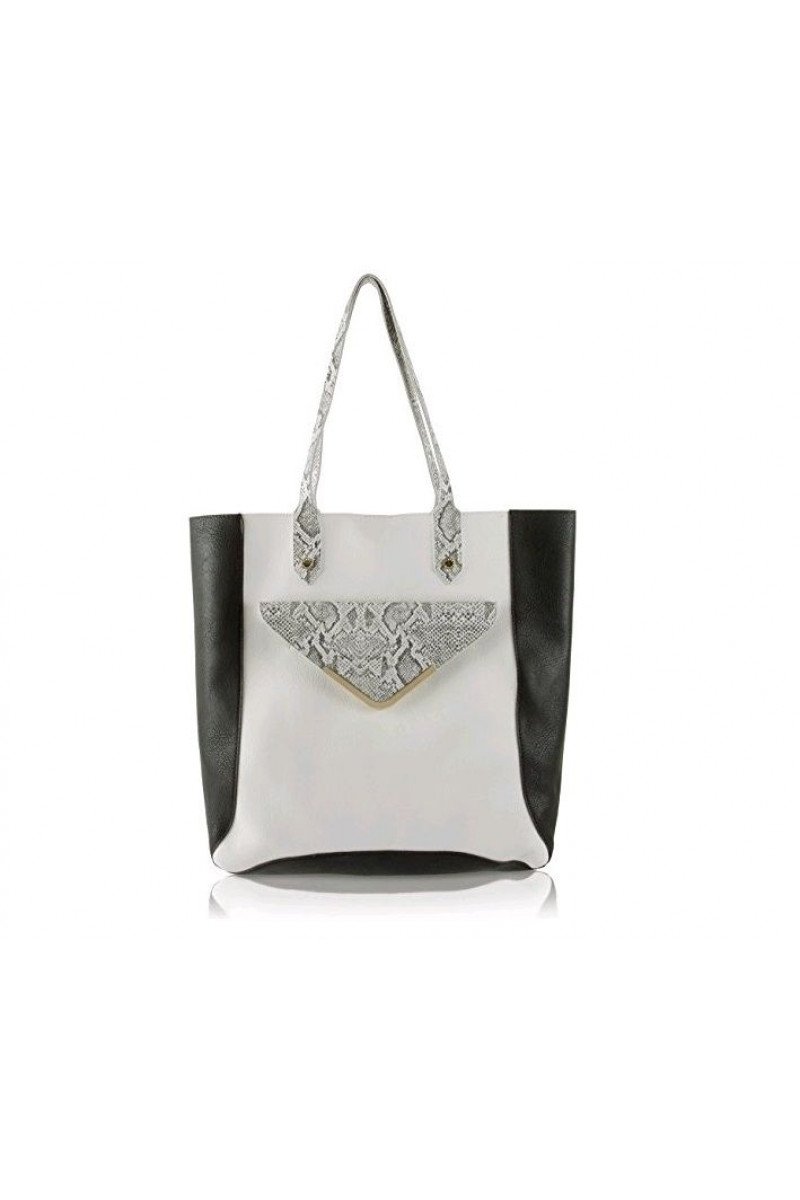 

Женская сумка Steve Madden Bira Media Tote BlackandWhite Shopper цвет черный (BWO-1005)