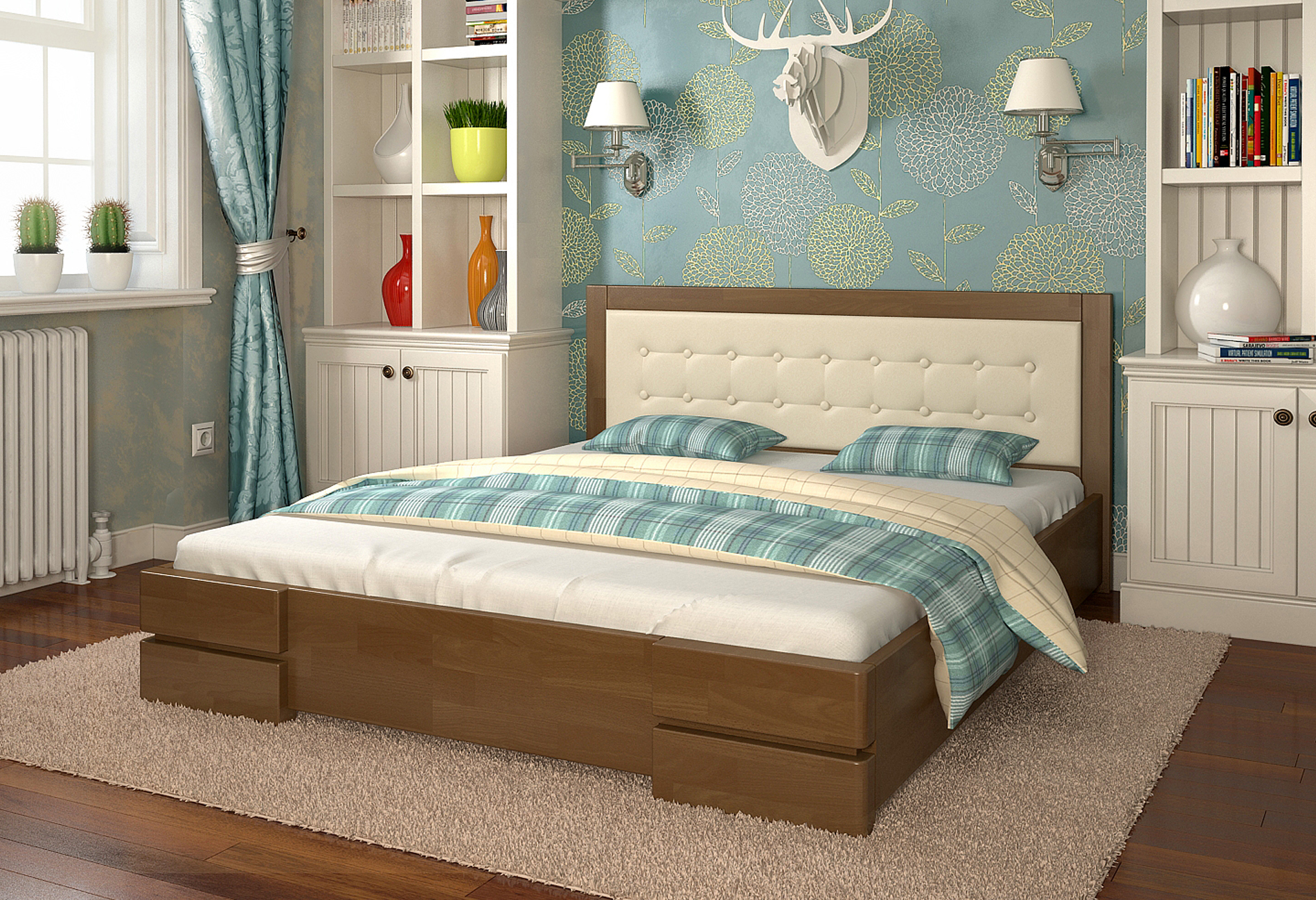 

Кровать Arbordrev Регина (160*200) сосна Орех