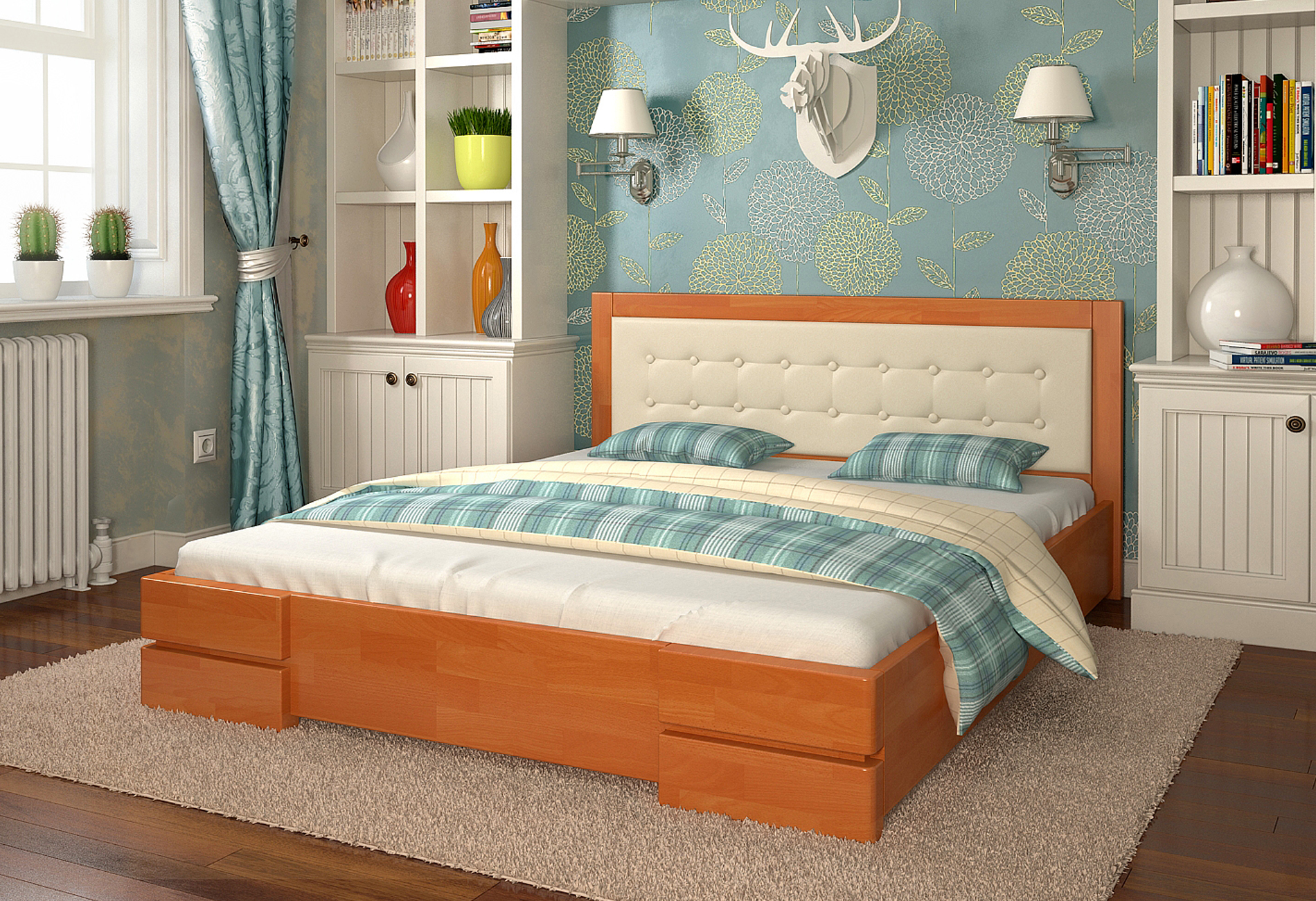 

Кровать Arbordrev Регина (120*200) бук Ольха