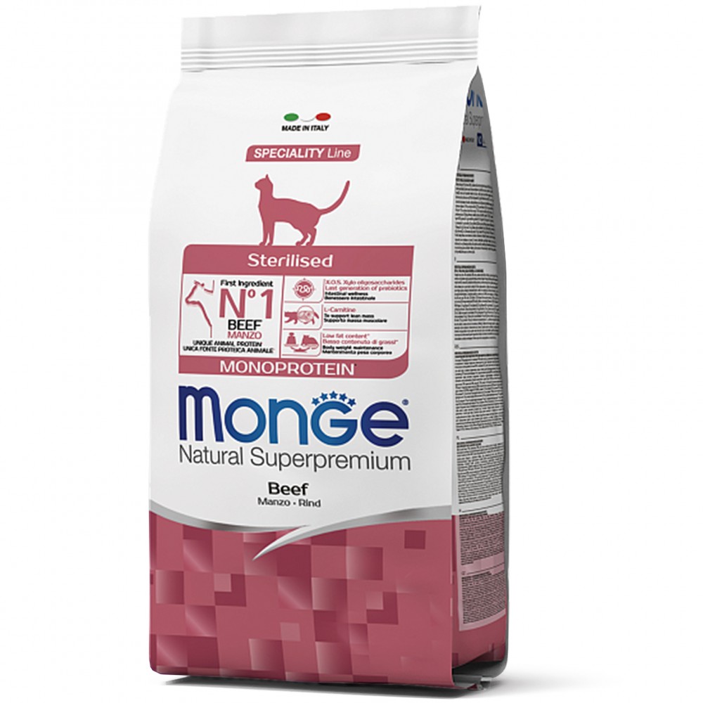 

Корм Monge cat cat Sterilised с говядиной 1,5 кг (70005524)