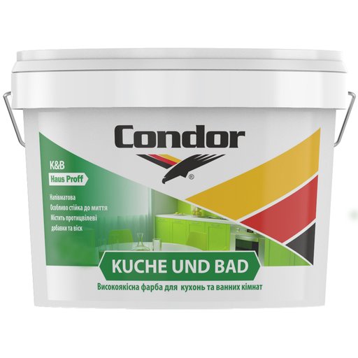 

Краска акриловая Condor Haus Proff Kuche und Bad База А 2.5 л (11687634)