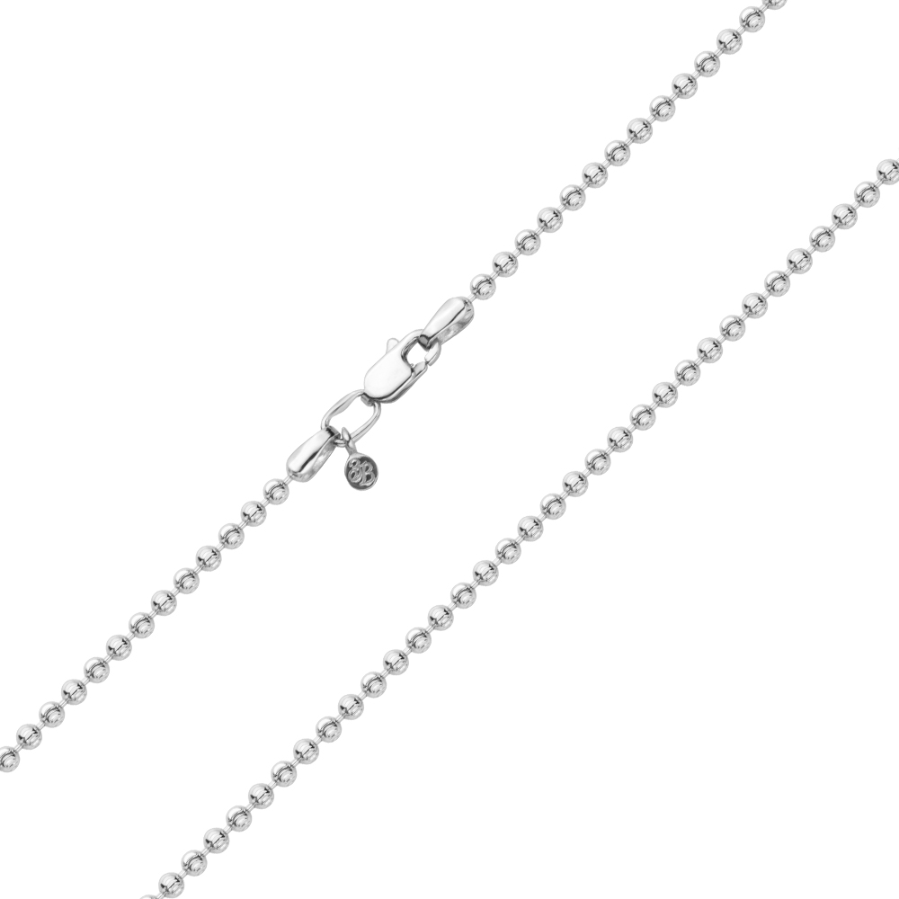 

Серебряная цепочка из шариков 000118295 1 мм 50 размера