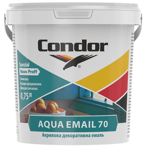 

Эмаль акриловая Condor HausProff Aqua Email 0.75 л (11910640)