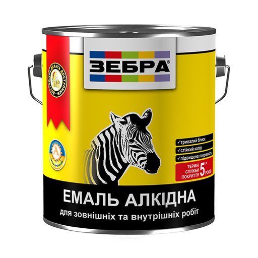 

Эмаль алкидная ЗЕБРА ПФ-116 белая 2.8 кг (11009292)