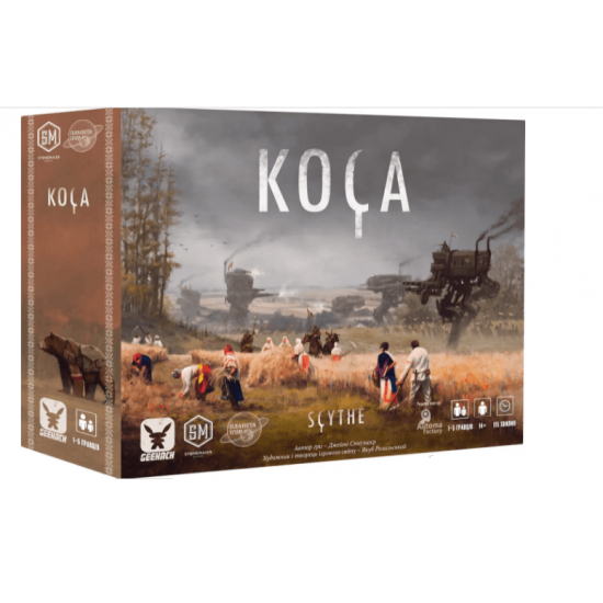 

Настільна гра Geekach Games Коса (Scythe, Серп) UA
