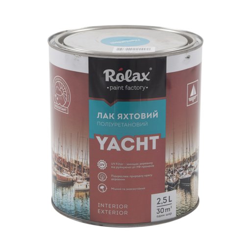 

Лак яхтенный полуматовый Rolax 2,5 л (11751215)
