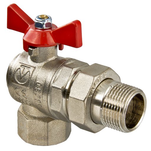 

Кран шаровый Valtec 1/2" Нр-Вн угловой с згоном бабочка (10080455)