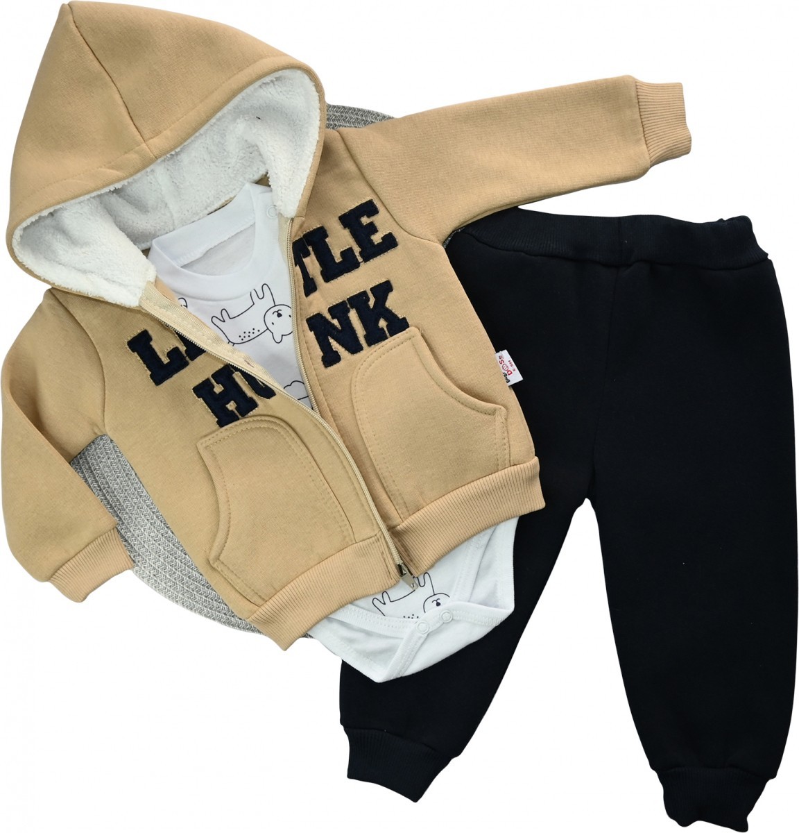 

Комплект (куртка + штанишки + кофта) Murat Baby "LITTLE HUNK" 68 см бежевый