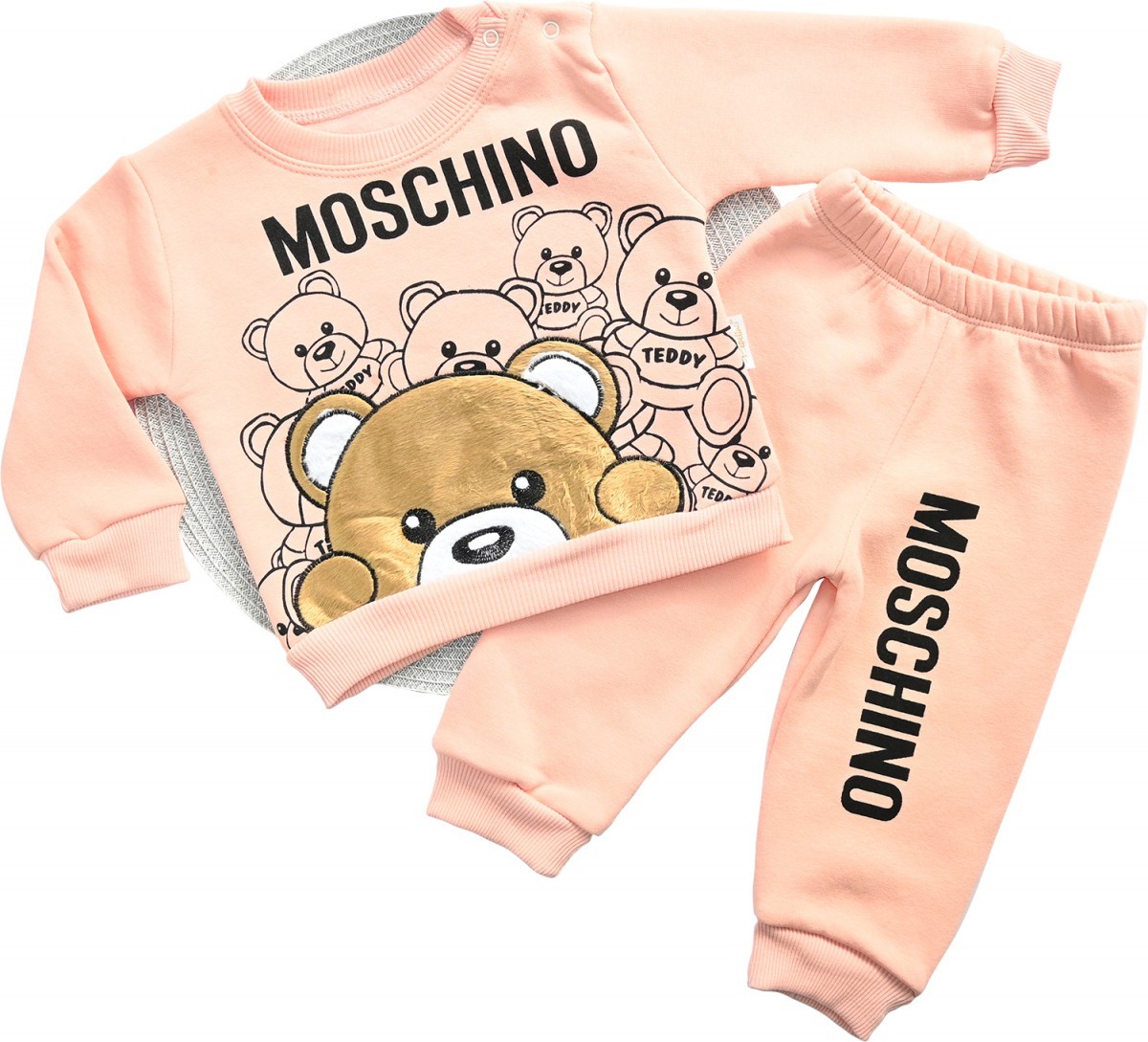 

Комплект (кофта + штанишки) Pepelino "Moschino" 92 см персиковый