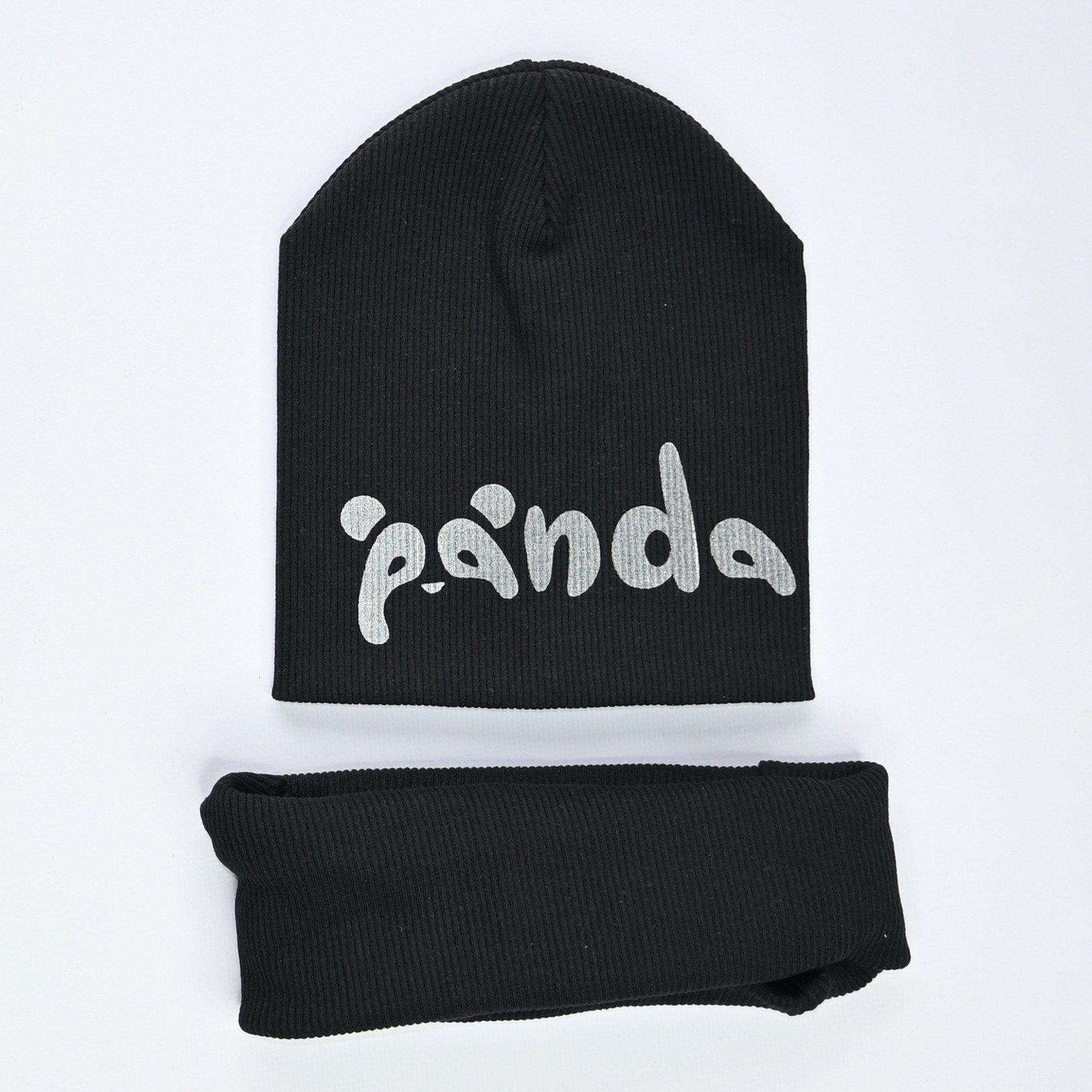 

Шапка и хомут Makko "Panda" 46-50 см черный