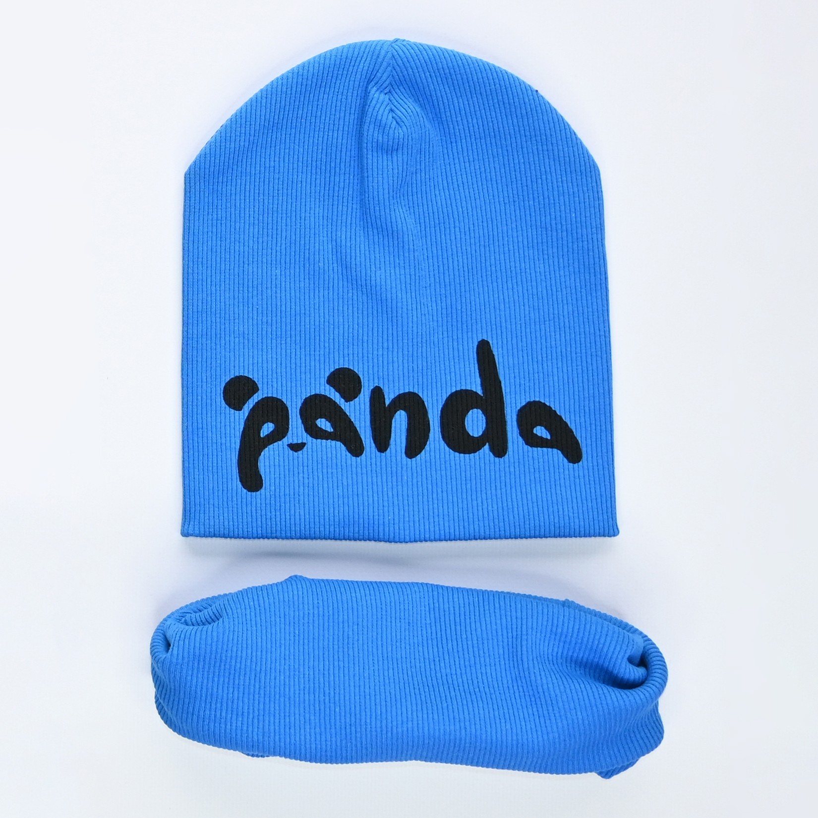 

Шапка и хомут Makko "Panda" 46-50 см ультрамариновый