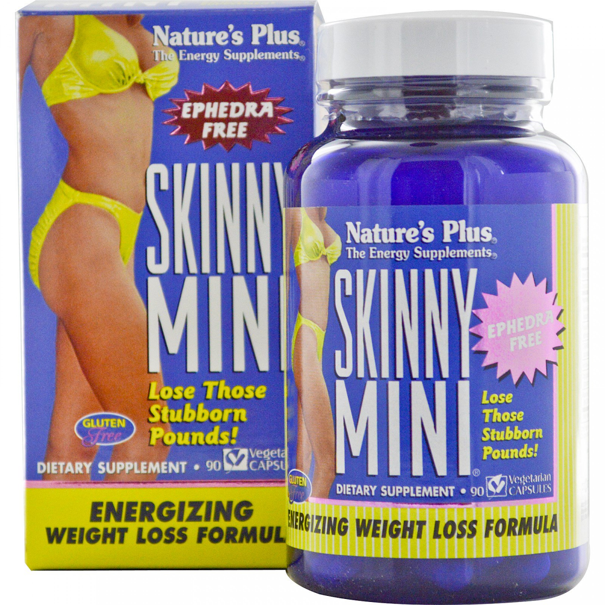 

Витамины для похудения Nature's Plus (Skinny Mini Energizing Weight Loss Formula) 90 капсул