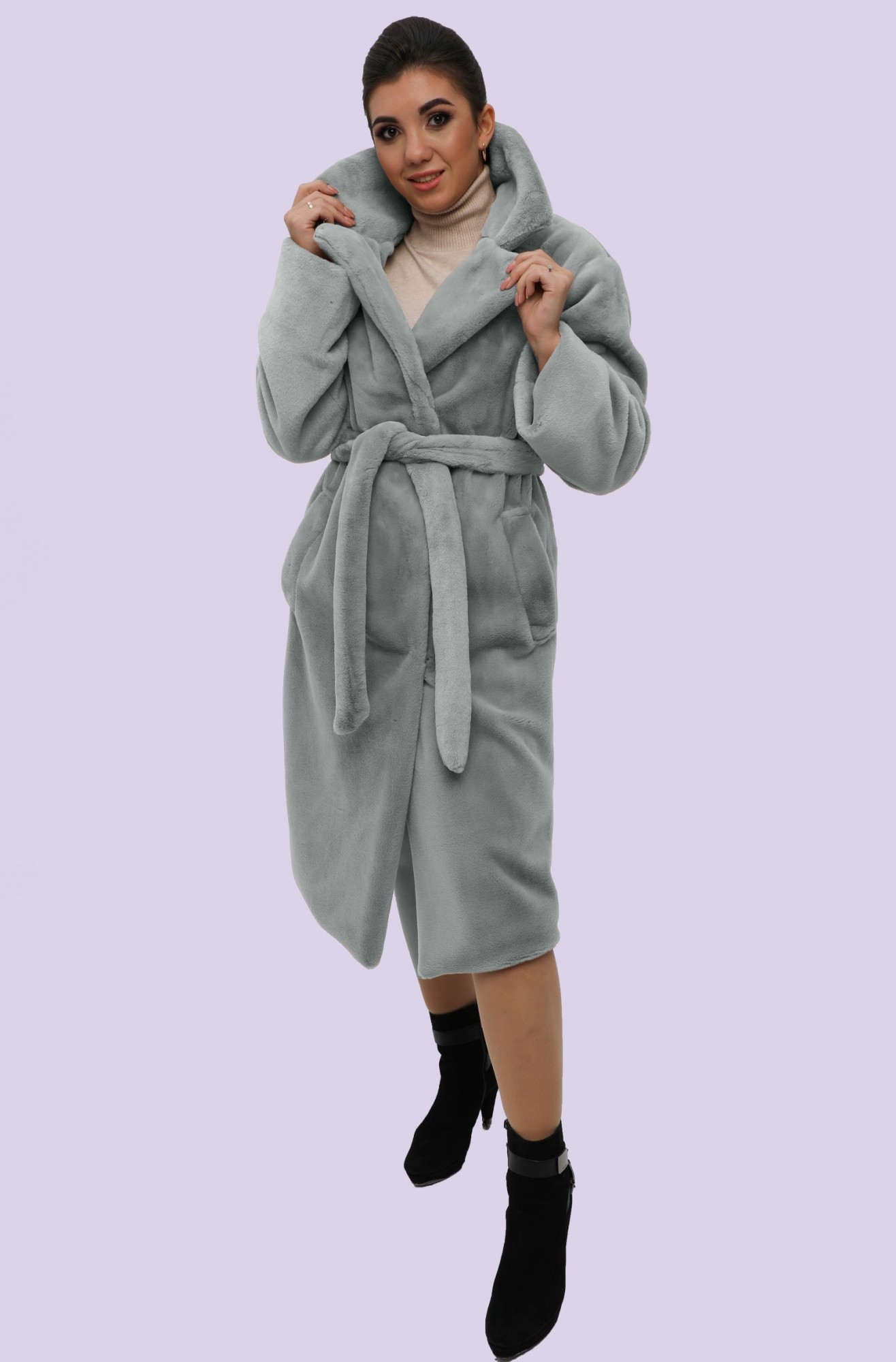 

Шуба женская длинная Exclusive moda М-092  Светло-оливковый, Шуба женская длинная Exclusive moda М-092 46 Светло-оливковый