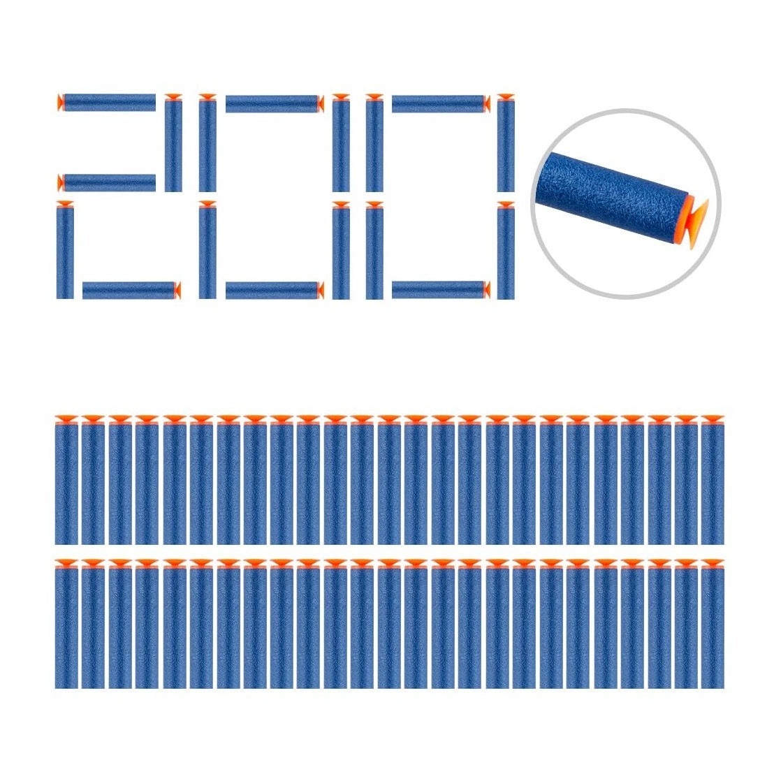 

Набор стрел c с присосками 200 шт для бластеров Nerf (NP200)