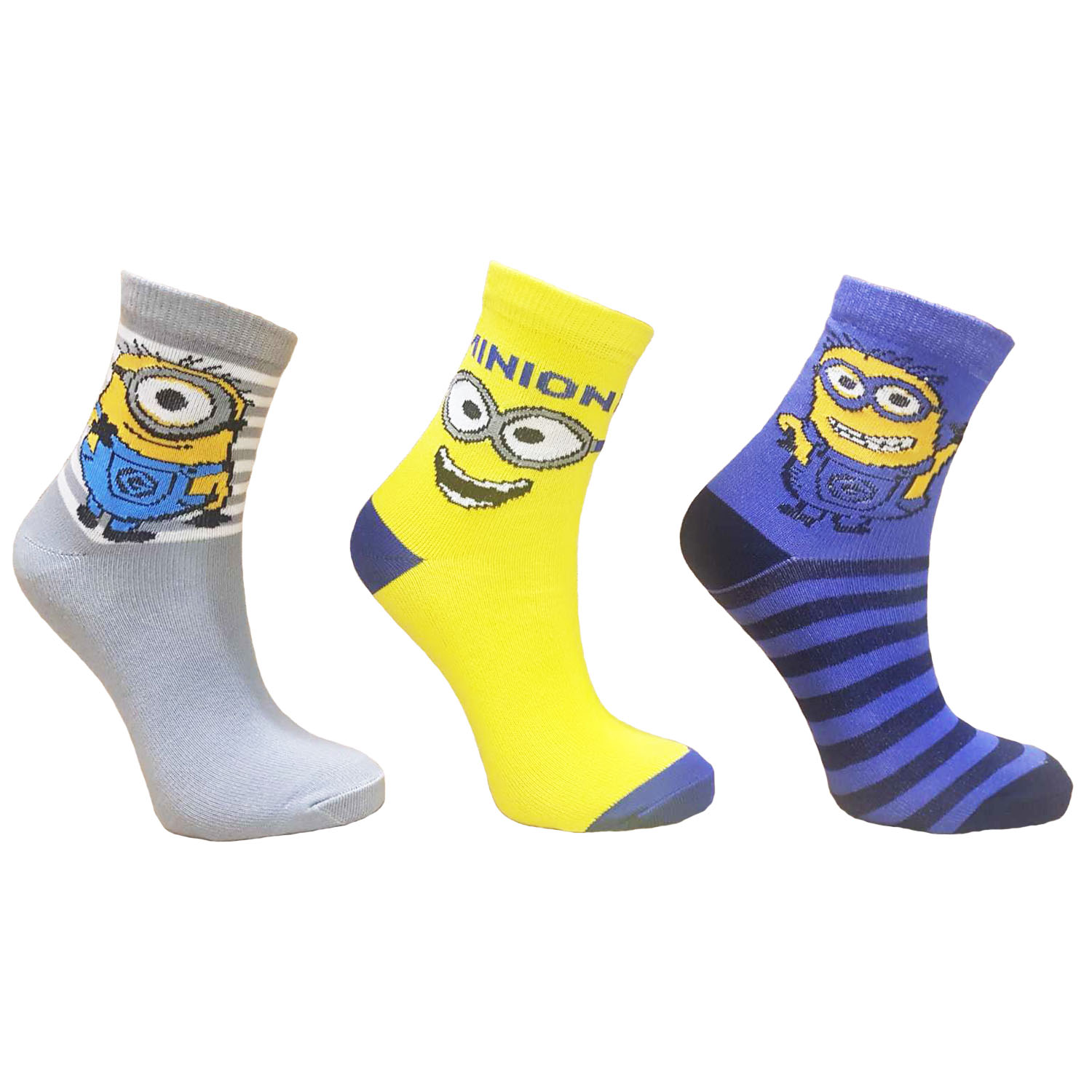 

Набір шкарпетки дитячі Style Luxe 1047Minion 3 пари - Різнокольорові, Набір шкарпетки дитячі Style Luxe 1047Minion 3 пари 20-22 Різнокольорові