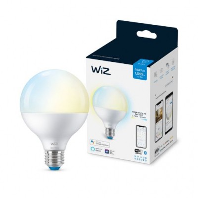 

Умная лампочка WiZ E27 11W(75W 1055Lm) G95 2700-6500K Wi-Fi