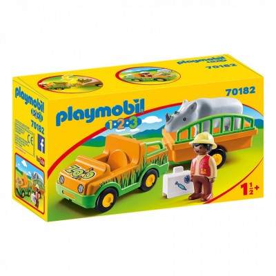 

Конструктор Playmobil Джип с прицепом и носорогом (6336519)