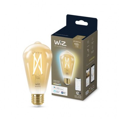 

Умная лампочка WiZ E27 7W(50W 640Lm) ST64 2000-5000K Wi-Fi