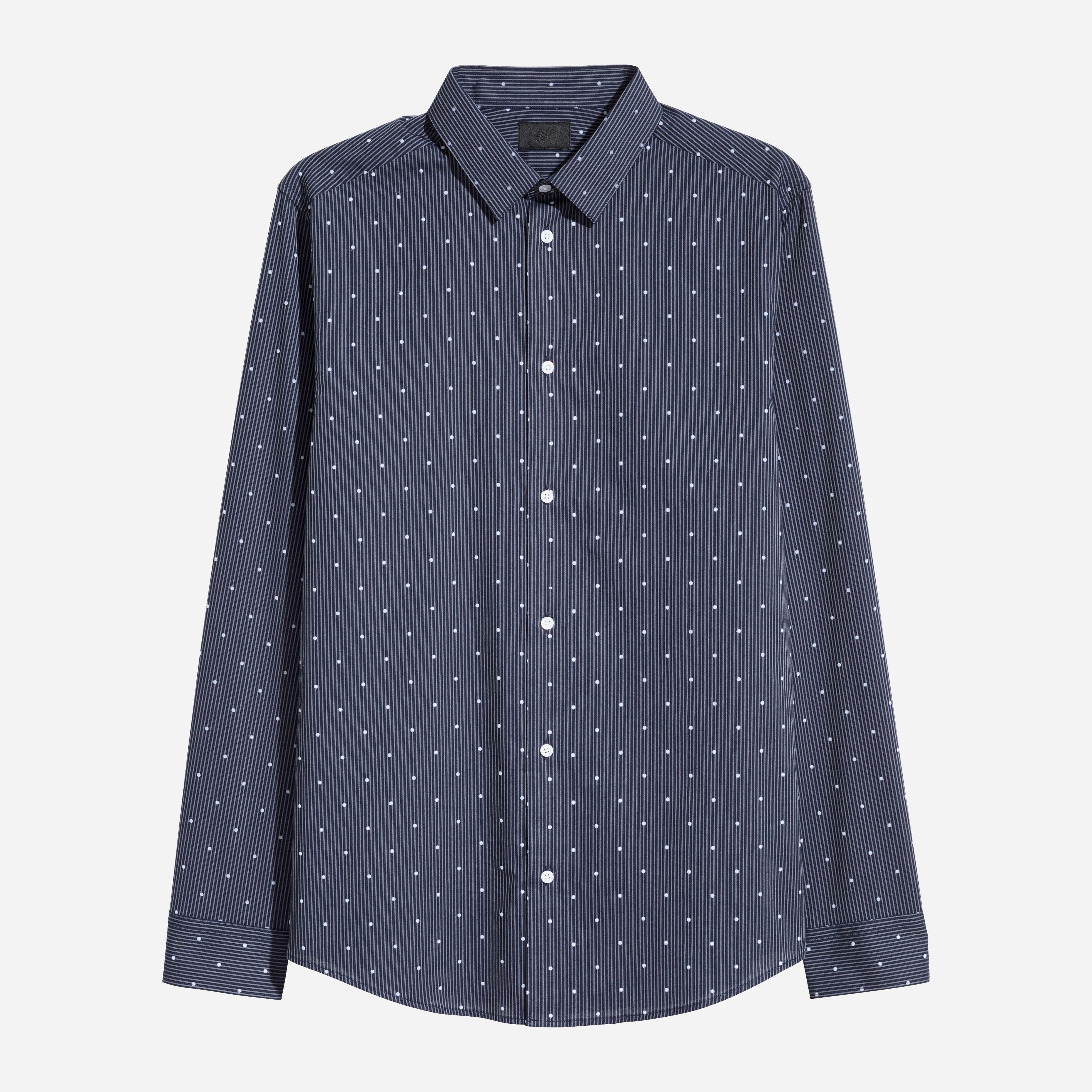 

Рубашка H&M XAZ081852QHDV  Синяя, Рубашка H&M XAZ081852QHDV XS Синяя