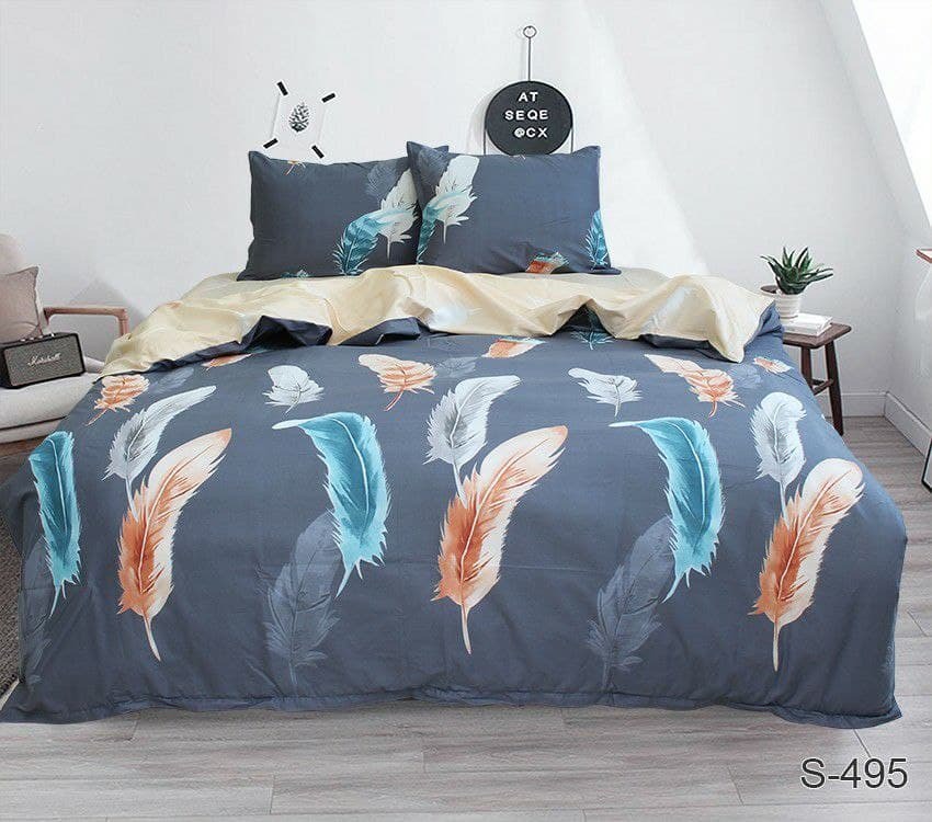 

Комплект постельного белья Люкс Сатин на молнии ФЕНИКС S495 семейный 150*215 2 шт, наволочки 70*70