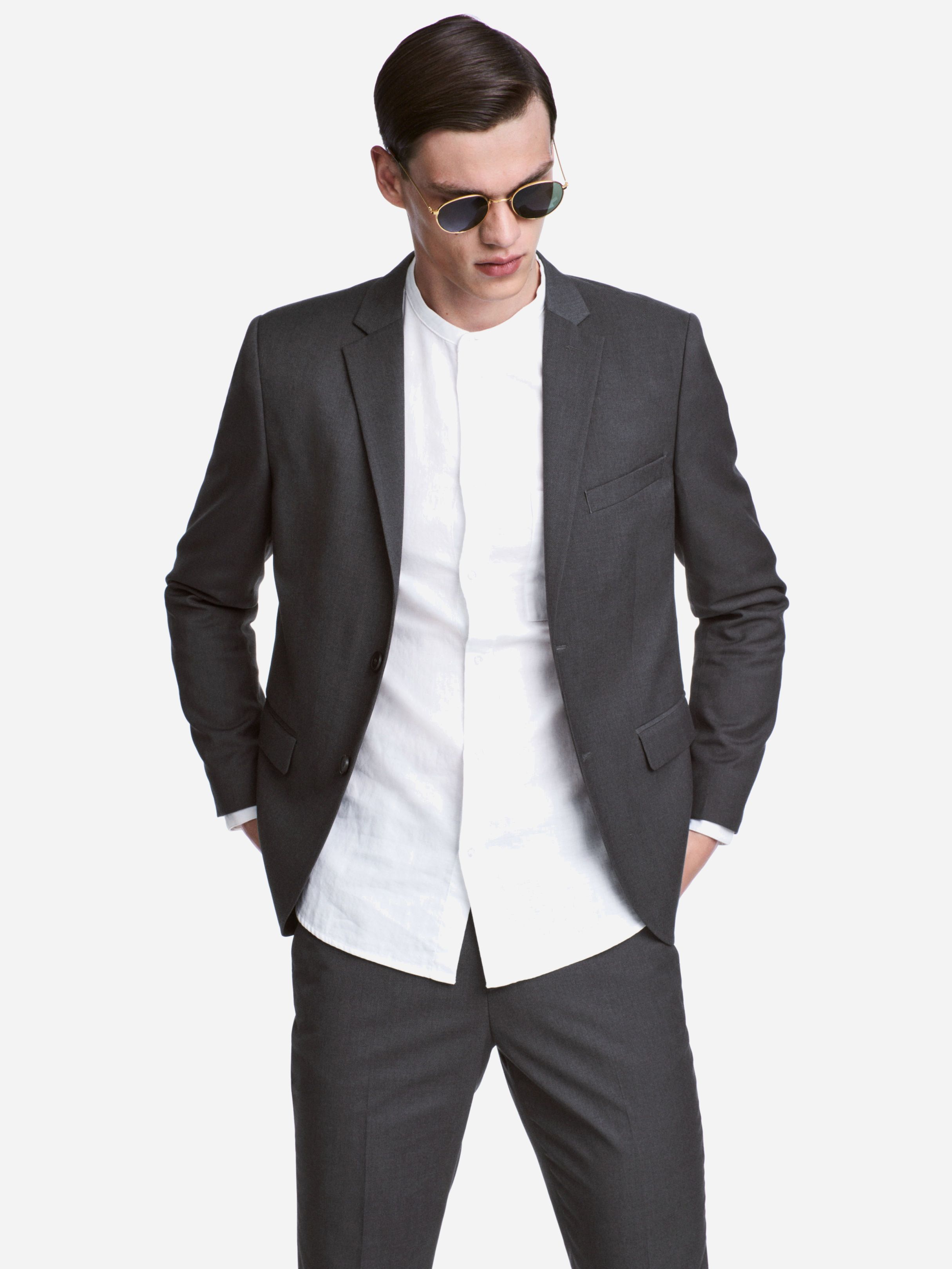 

Пиджак H&M XAZ107278ZGLF  Темно-серый, Пиджак H&M XAZ107278ZGLF 50 Темно-серый