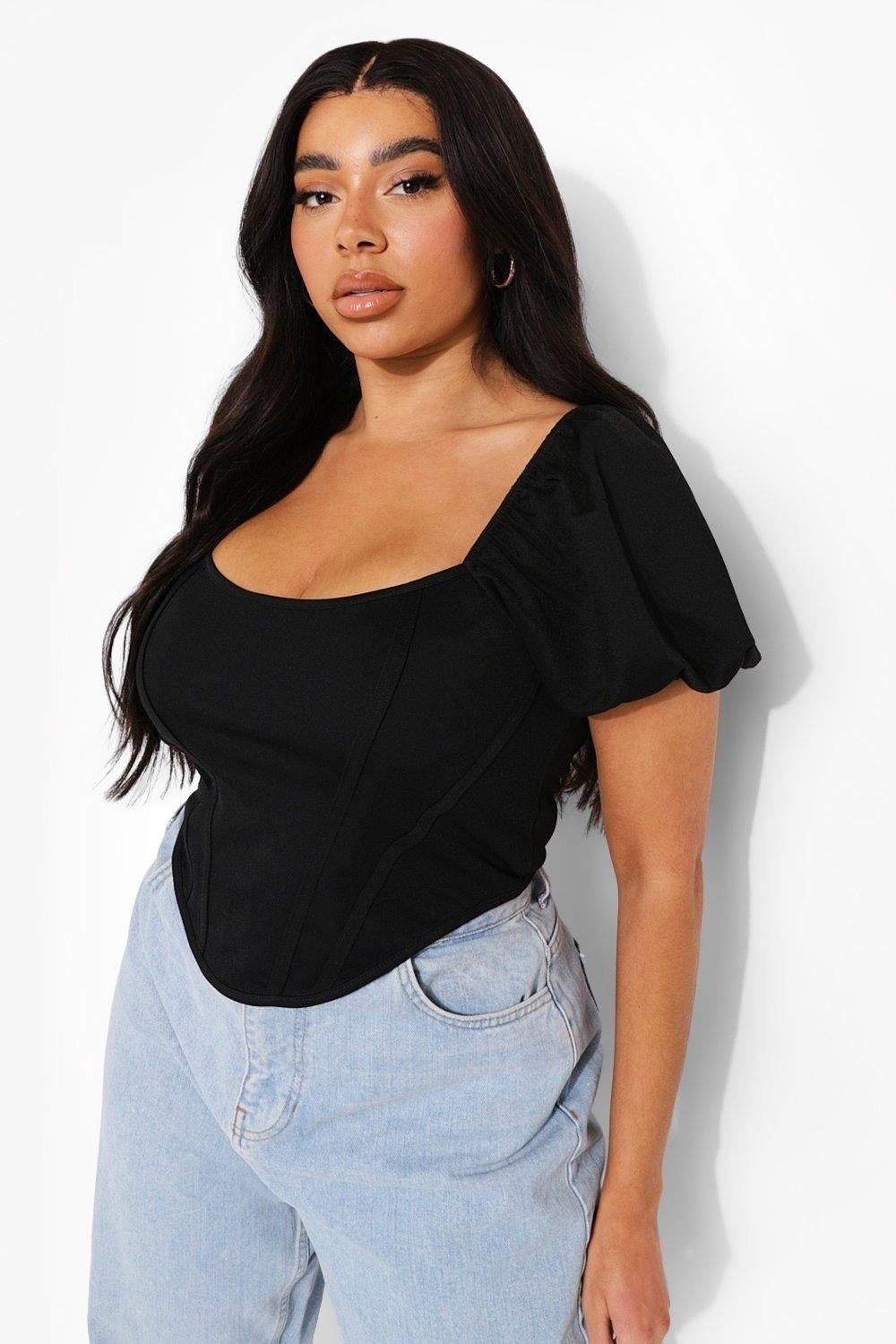 

Топ Boohoo 44 черный 1000399118004