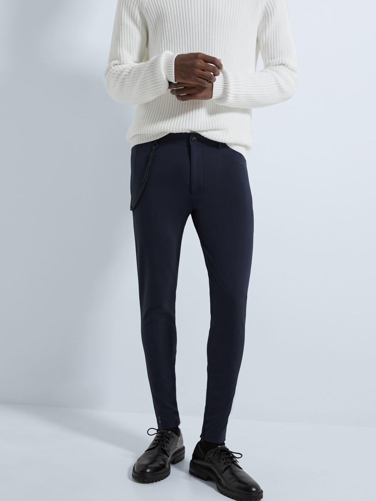 

Брюки Zara XAZ229738ANUL  Темно-синие, Брюки Zara XAZ229738ANUL 46 Темно-синие