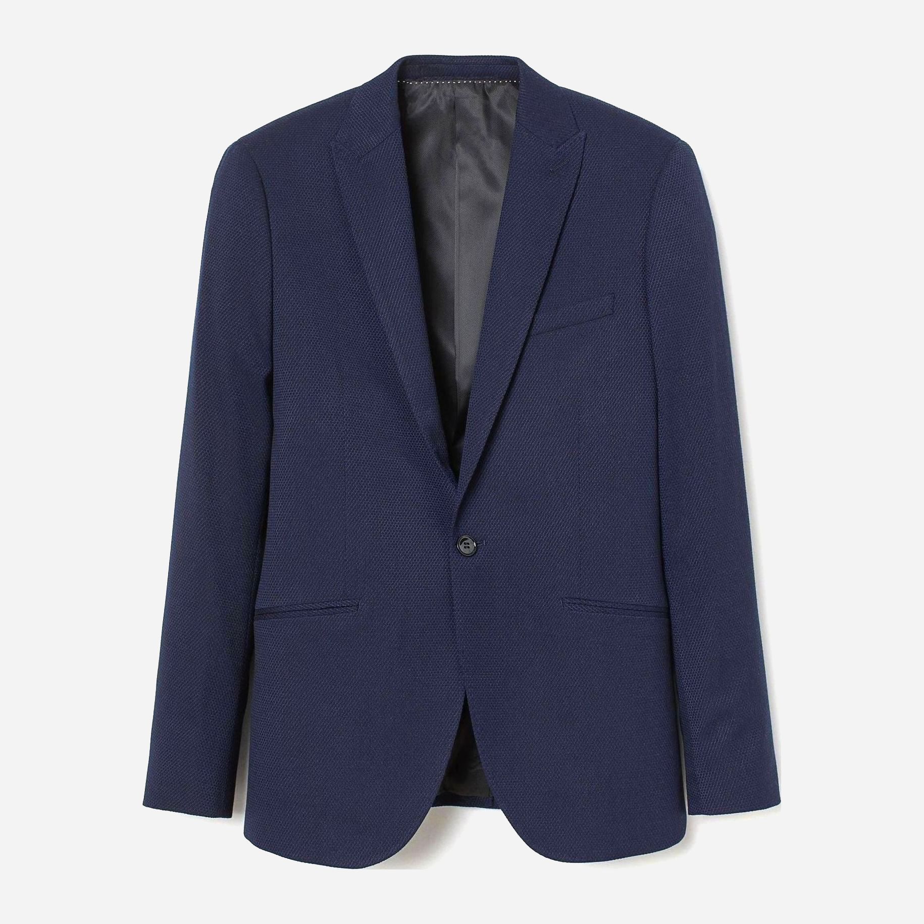 

Пиджак H&M XAZ235662GELQ  Темно-синий, Пиджак H&M XAZ235662GELQ 52 Темно-синий