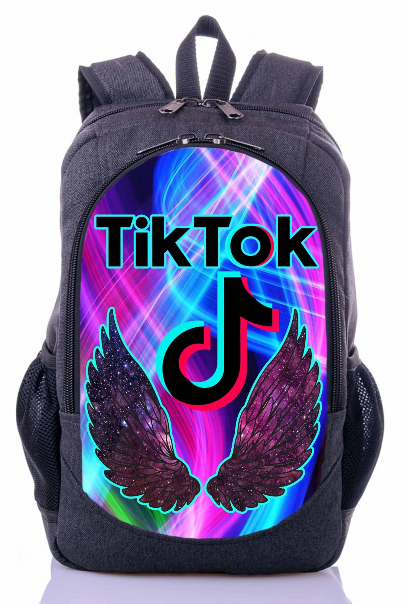 

Рюкзак школьный AIDA с принтом Тик Ток Tik Tok серый ( tik - 72 )
