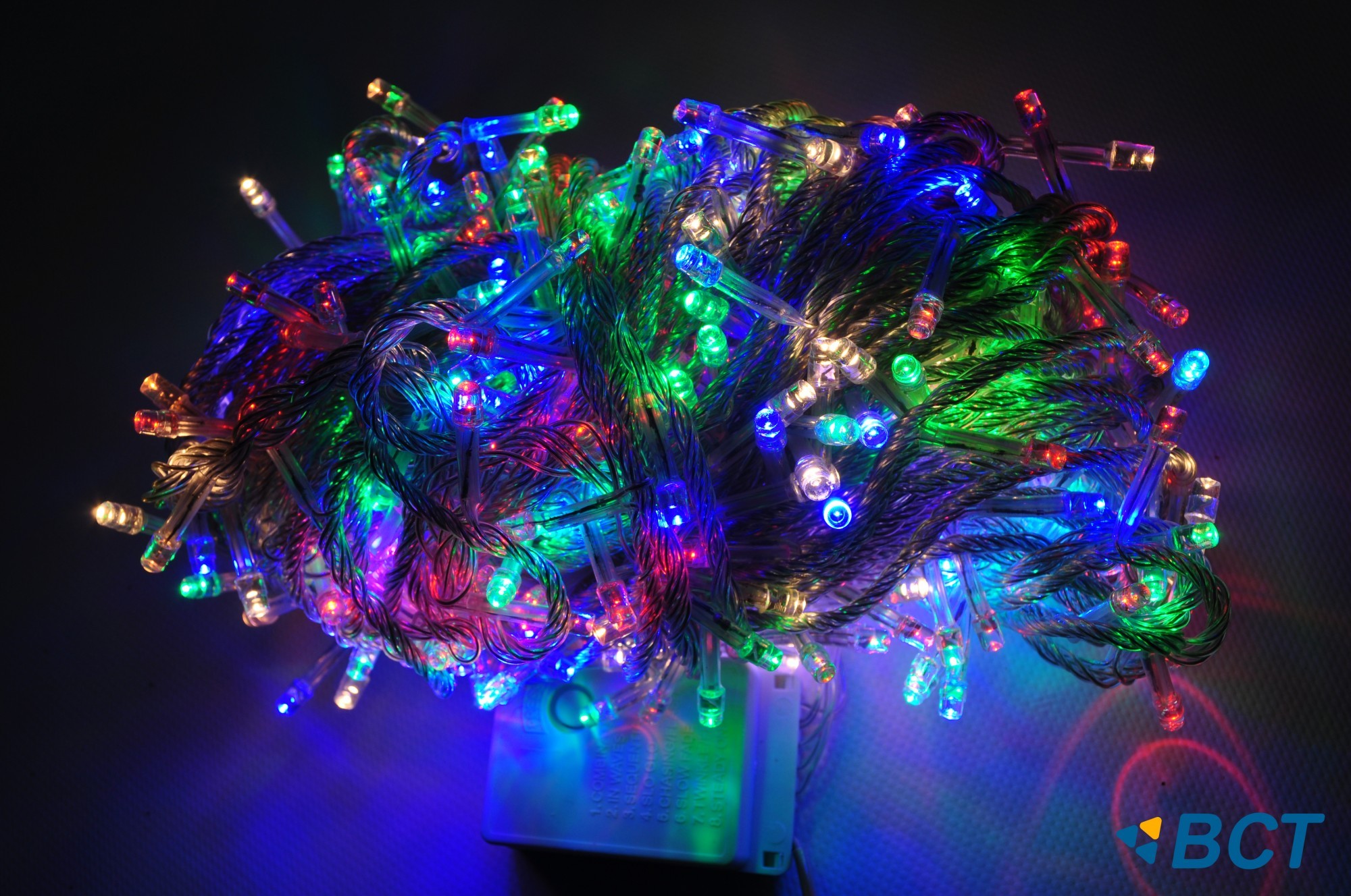 

Гирлянда 500 LED мульти 28 м прозрачный провод