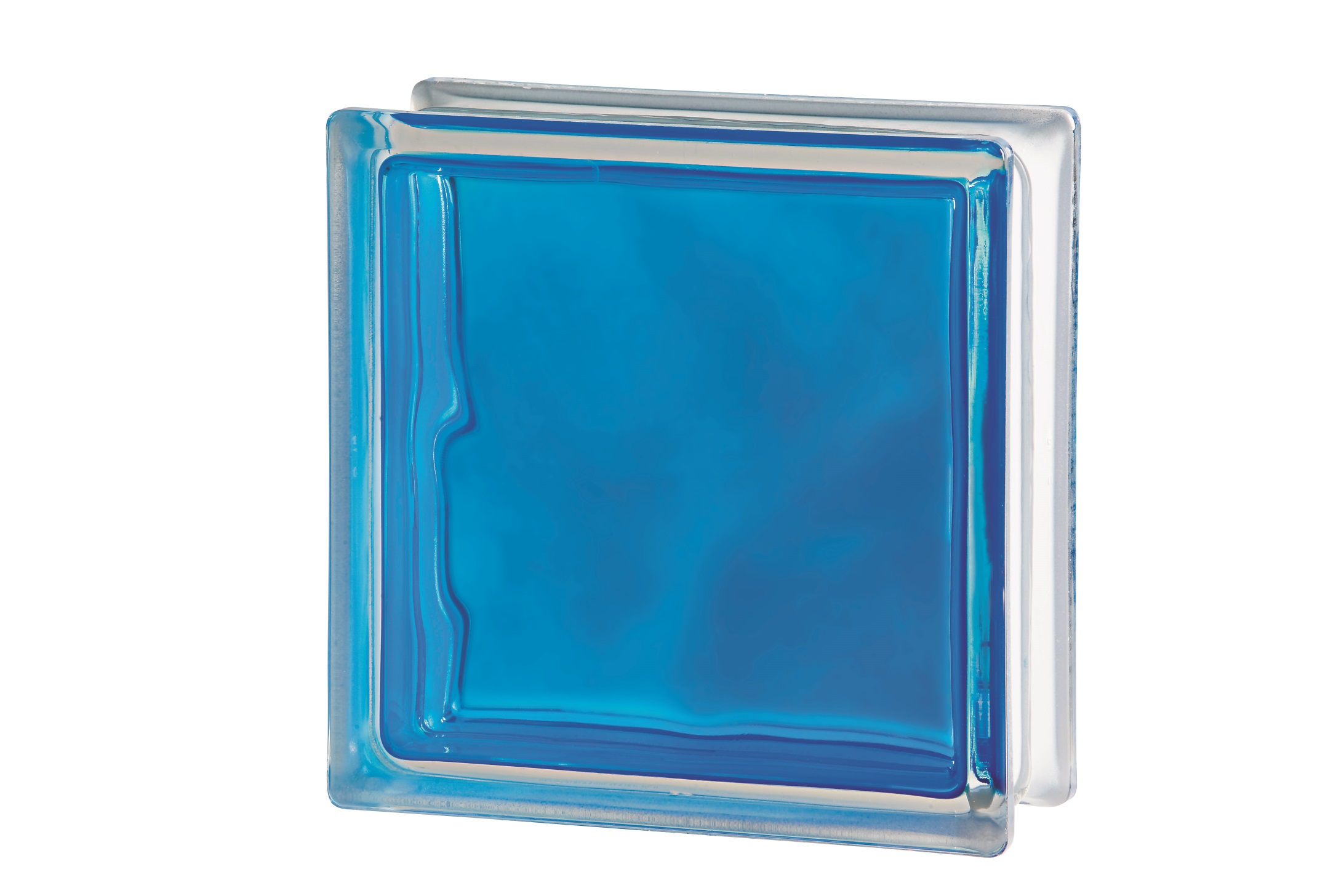 

Стеклоблок Seves Brilly Blue Wave 1919/8 190х190х80 Прозрачный Синий