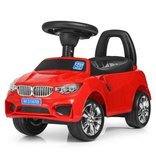

Каталка толокар Bambi красный музыкальный M 3147В 3 колеса EVA безшумные