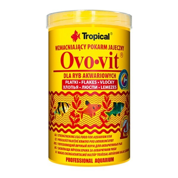 

Корм Tropical Ovo-vit для аквариумных рыб в хлопьях 1 л/200 г
