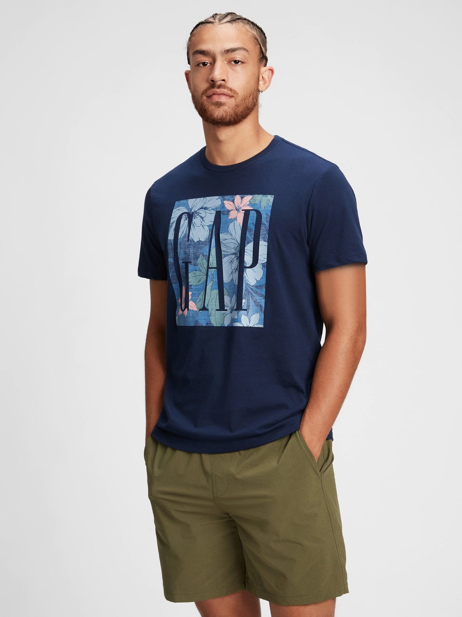 

Футболка мужская GAP 1159757383 (Синий, XL)