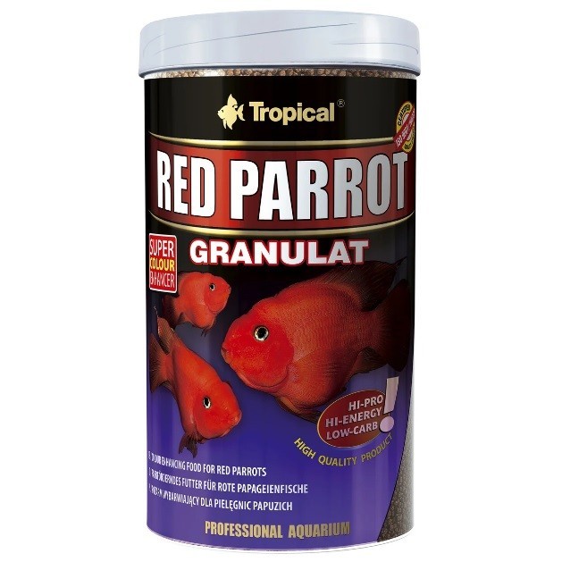 

Корм Tropical Red Parrot Granulat для аквариумных рыб 250 мл/100 г