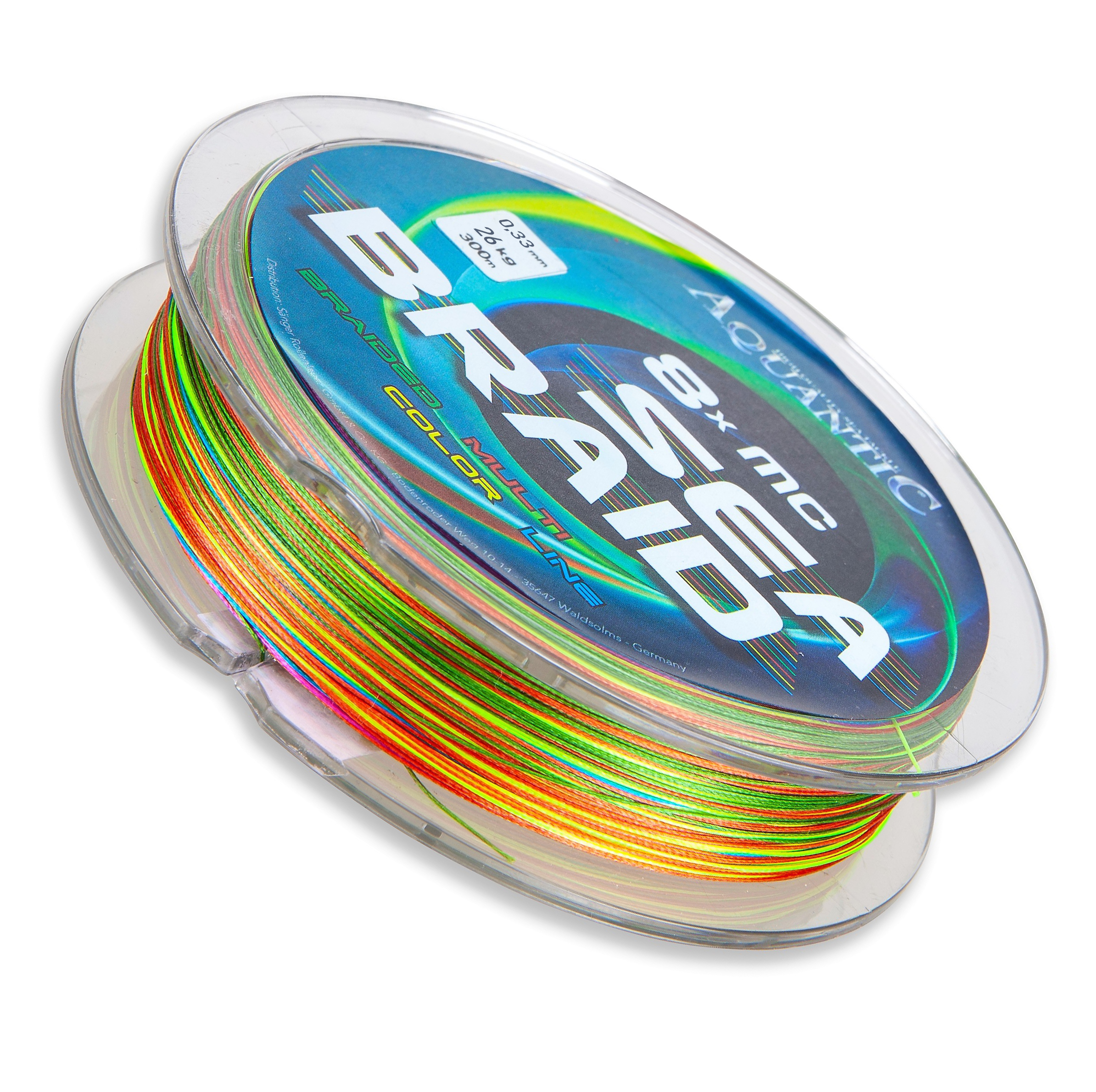 

Плетений шнур AQUANTIC 8x MC Sea Braid multicolor 0.33mm 26kg 300m(1410733)