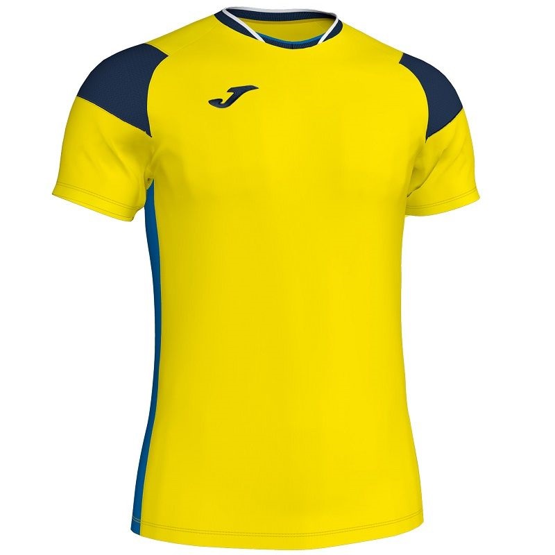 

Футболка Joma CREW III желто-темно-сине-синяя S 101269.907