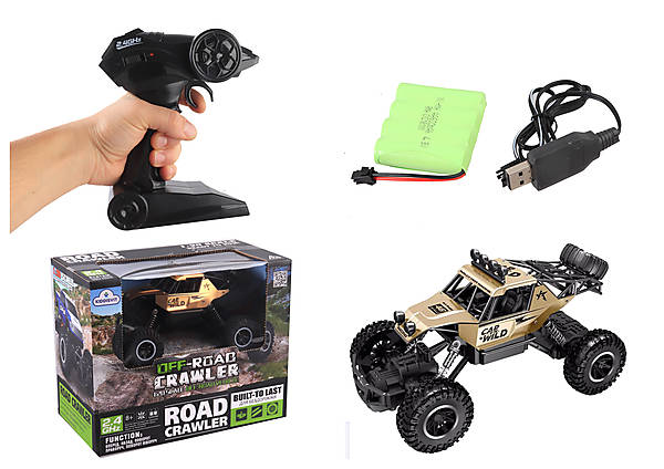 

Золотой автомобиль OFF-ROAD CRAWLER на р/у – CAR VS WILD Sulong Toys (SL-109AG)