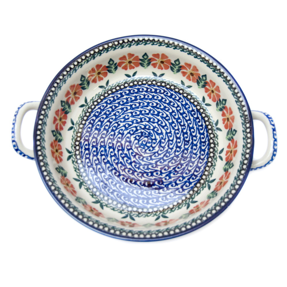 

Форма для запекания керамическая круглая c ручками 20,5 Gerberas