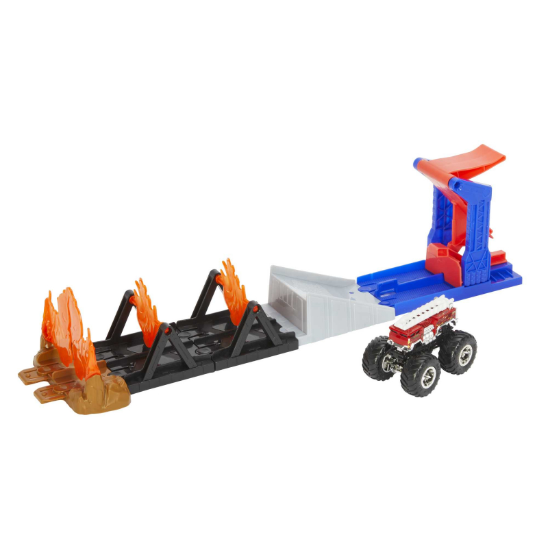 

Ігровий набір Hot Wheels Monster Trucks Небезпечні супротивники Крізь вогонь GYL09/GYL12