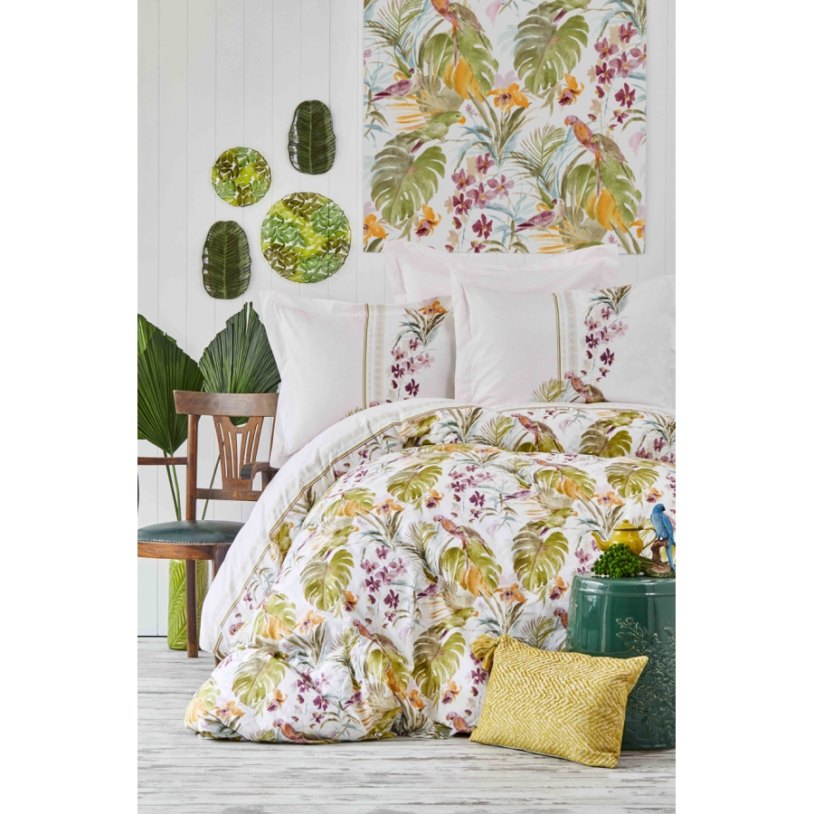 

Постельное белье Karaca Home Palava fusya 2018 2 фуксия пике 220*230 евро