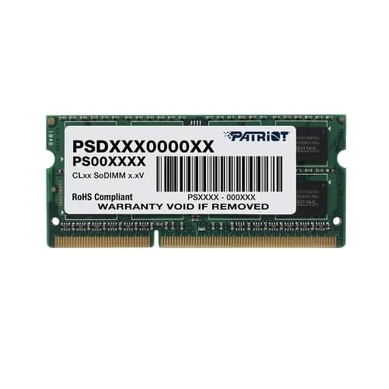 

SO-DIMM 4GB/1600 DDR3 Patriot Signature Line (PSD34G16002S)