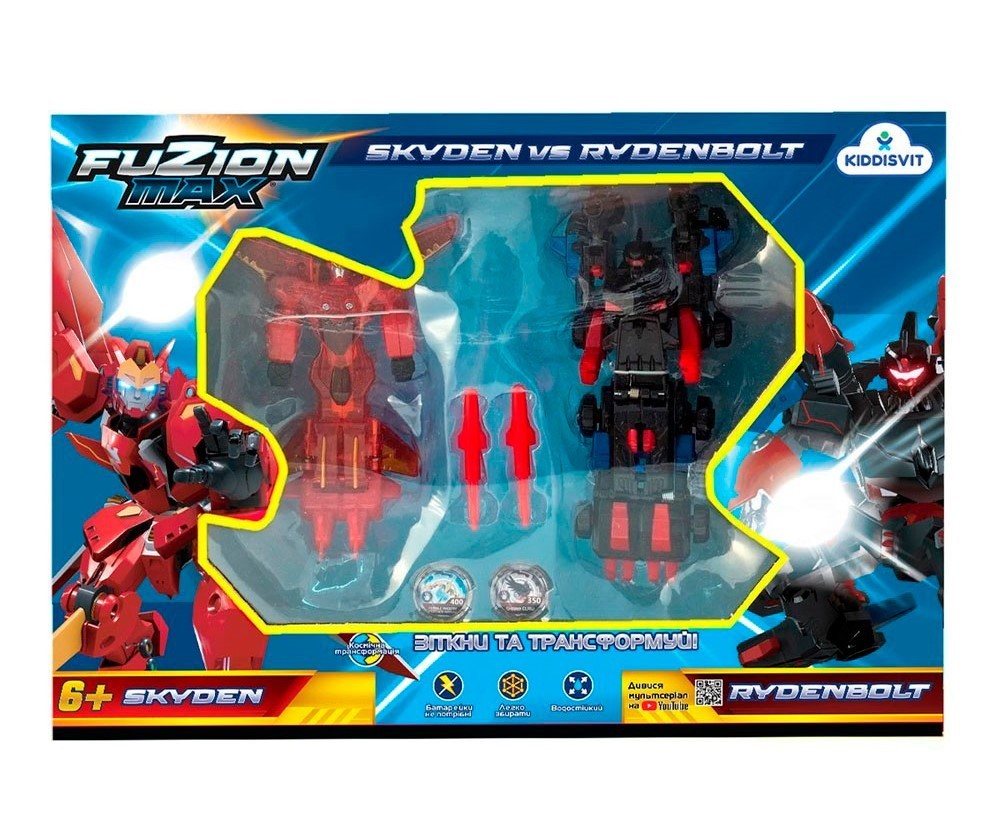 

Игровой набор трансформеров FUZION MAX - Скайден и Райденболт (54021)