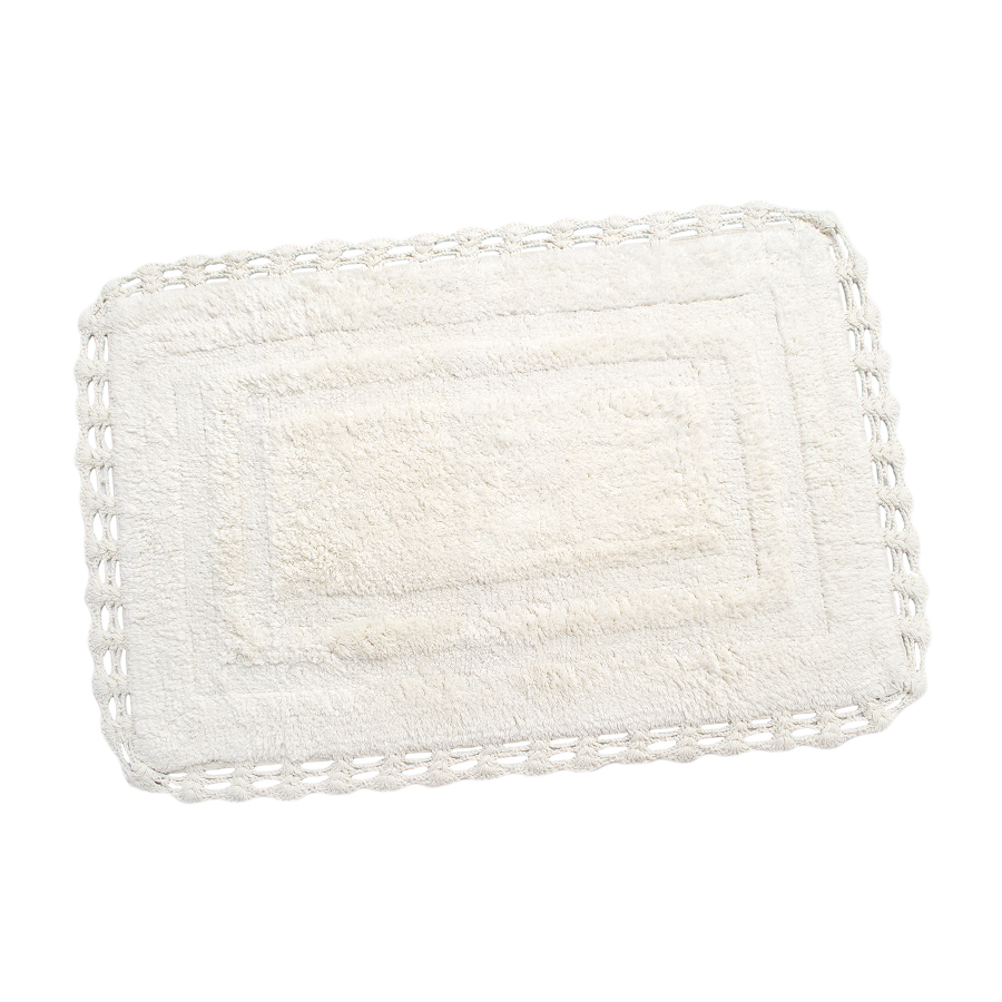 

Коврик мягкий у ванную комнату Bombey молочный 70*110см 2000022213974