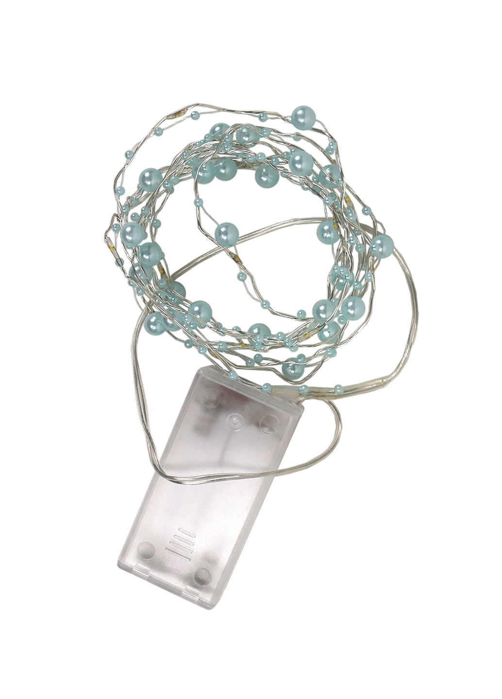 

LED гирлянда на батарейках Бусины 20 светодиодов Christmas gifts серебро-голубой NY-110109