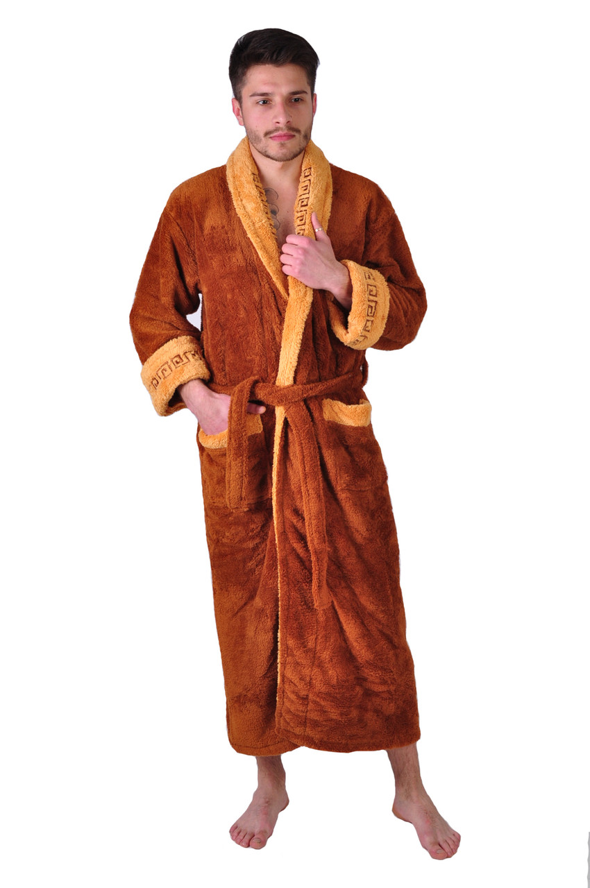 

Халат мужской махровый шаль May Yener 3XL 0208