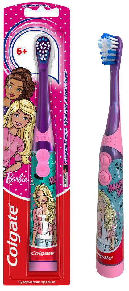 

Электрическая зубная щетка COLGATE Barbie Фиолетовая (4606144007811_8718951405035_barbie_violet)