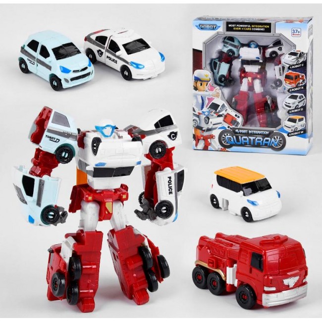 

Трансформер робот тобот кватран 4 в 1 игрушка, Mini Tobot ar. TR-4645Q